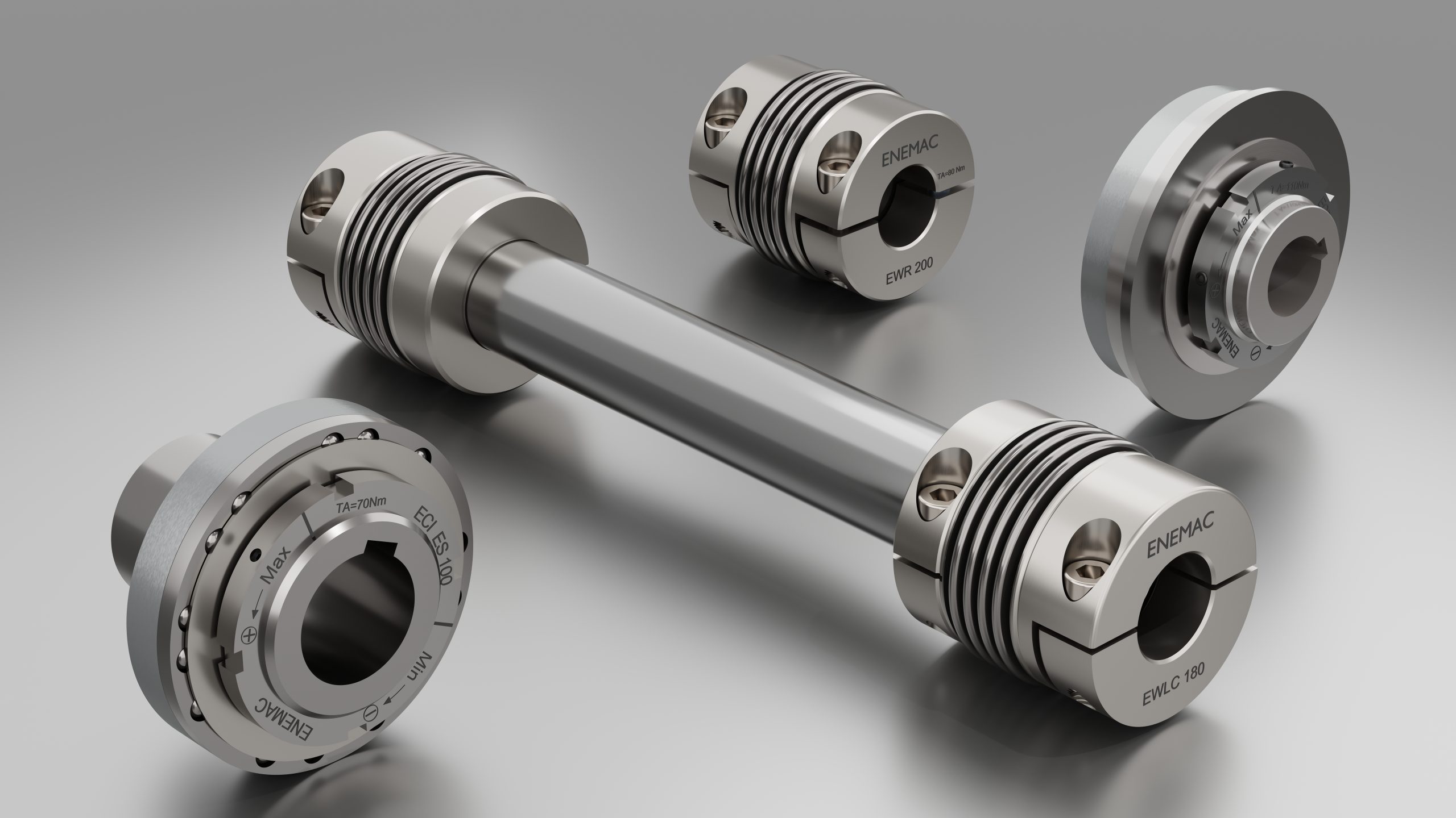 Group picture of stainless steel couplings